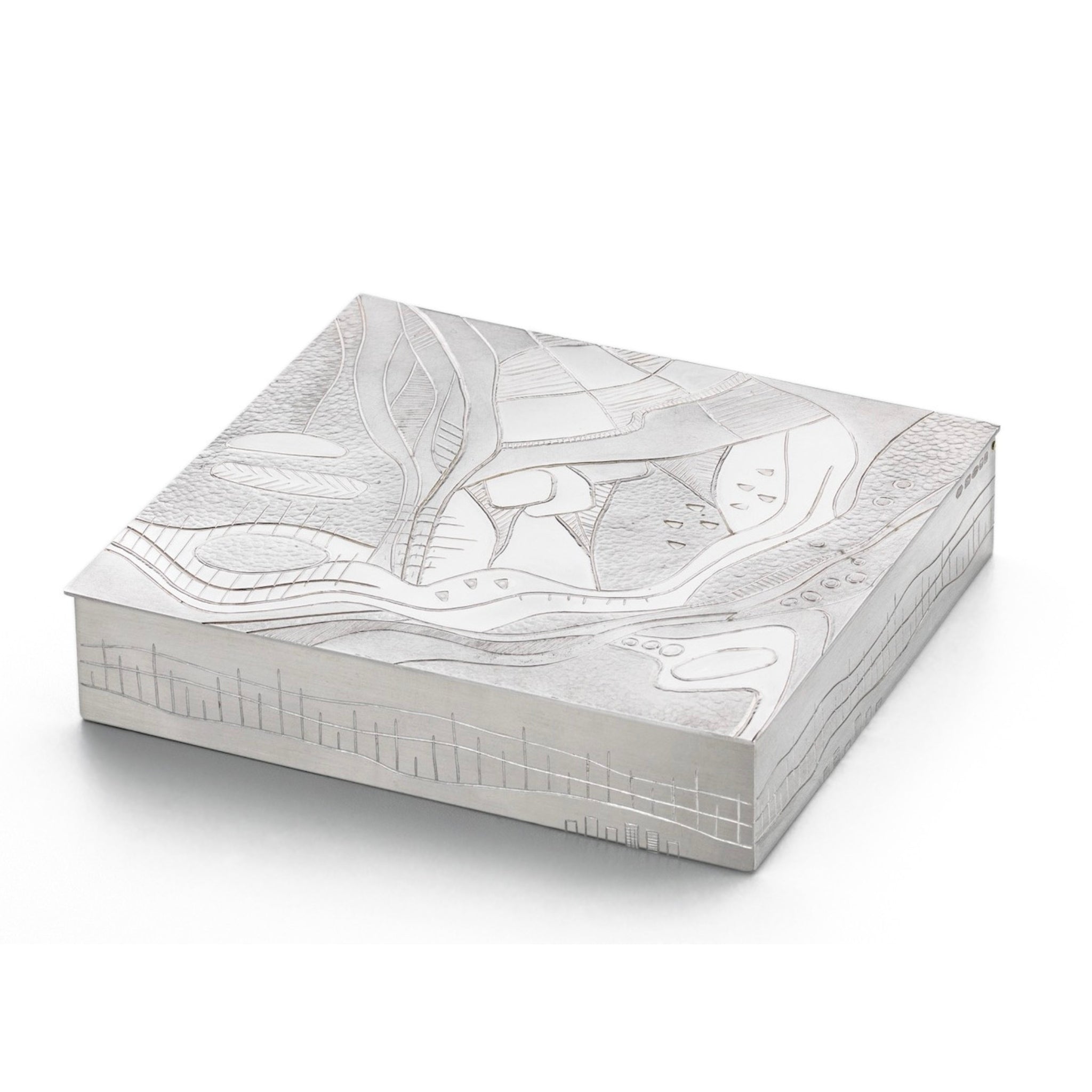Randolph’s Leap Waterfall Card Box in Silver and Wood