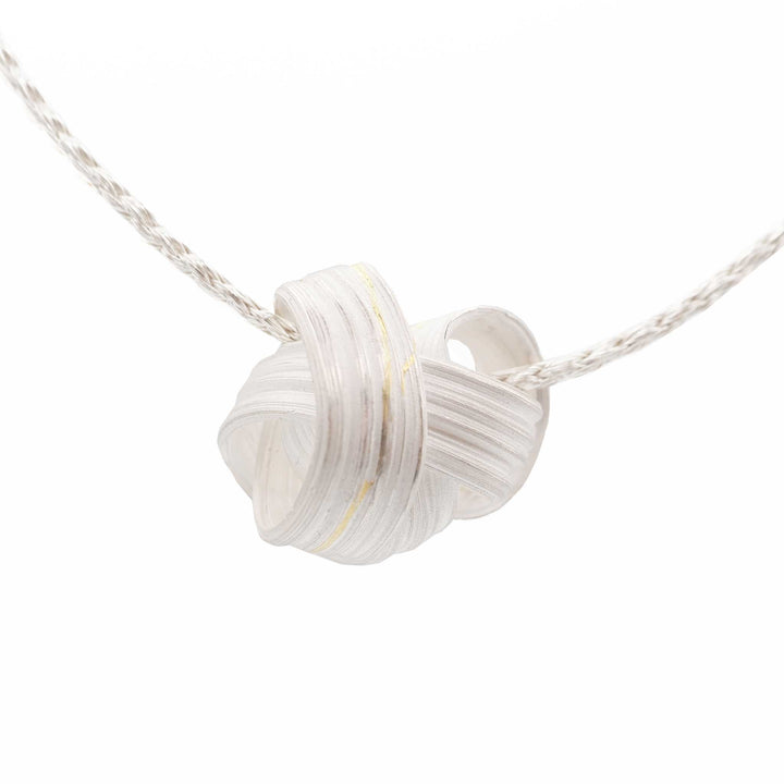 Spring Moon Pendant in Sterling Silver and 24ct Gold