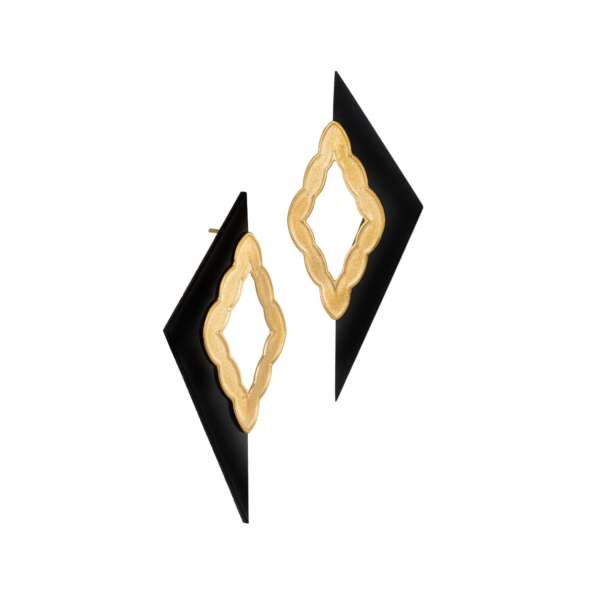 Spire of Light Gold-Plated Silver Earrings