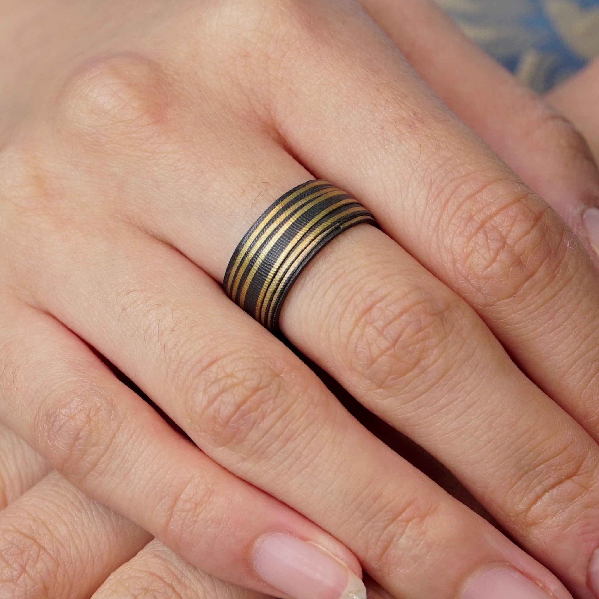 Silver and 18ct Gold Transcendence Golden Ring