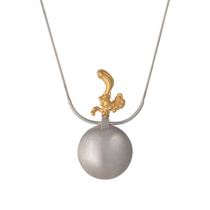Perfume Pendant in Sterling Silver and Plated Bronze