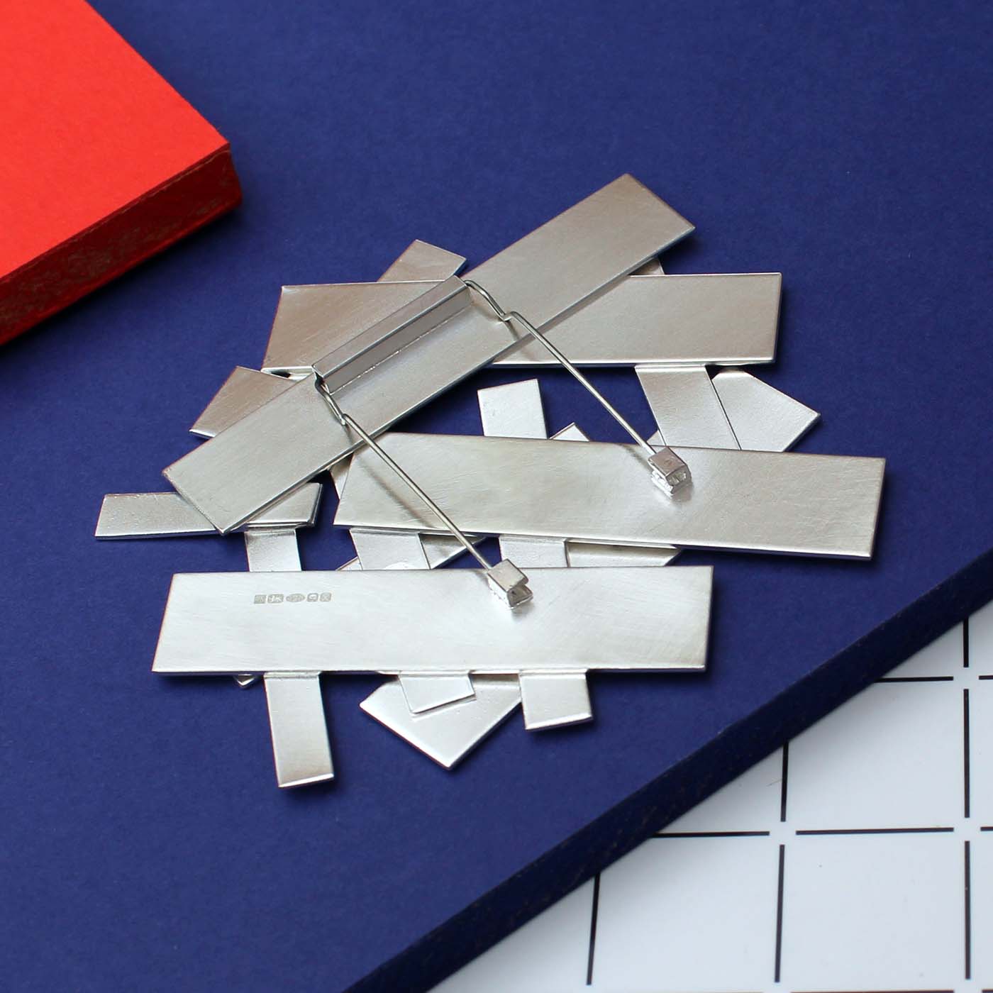 Pylon Brooch in Sterling Silver