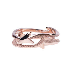 Double Band Ring in Recycled 9ct Rose Gold
