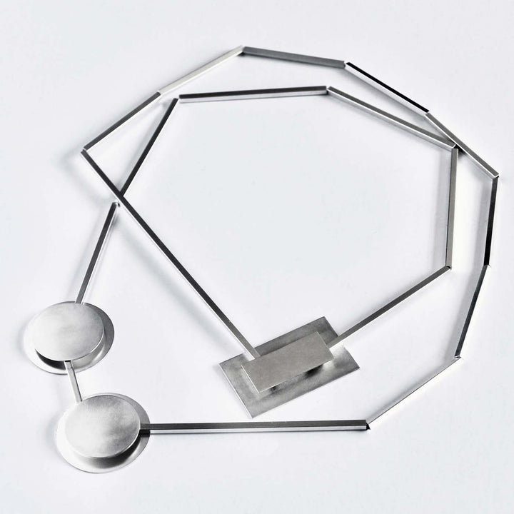 Silver Shapes Necklace in Sterling Silver