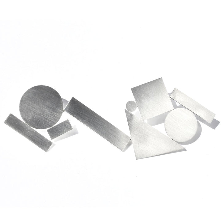 Shape Stack Body Brooch in Sterling Silver
