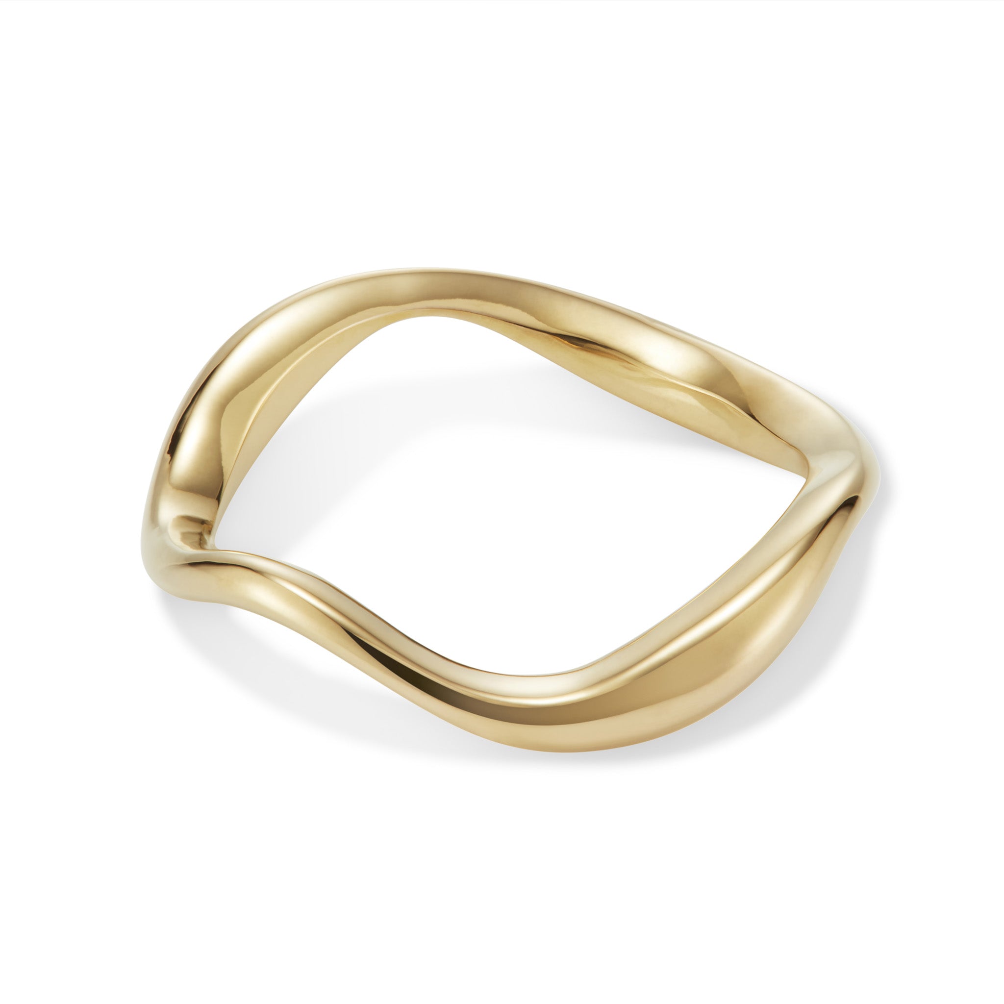 Gold-Plated Recycled Bronze Stacking Ring Trilogy