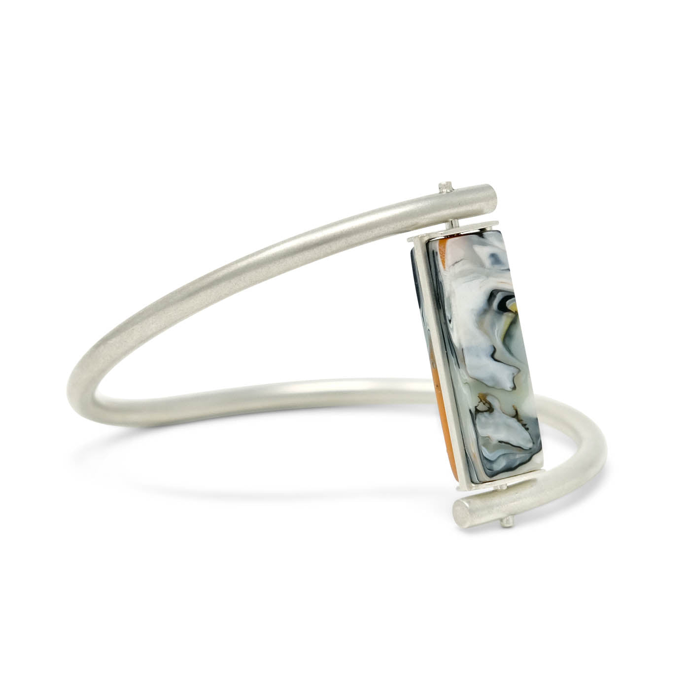Revolve Reversible Recycled Silver Bangle