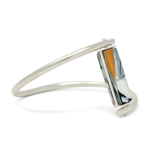 Revolve Reversible Recycled Silver Bangle