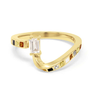 Alexi Ring in Yellow Gold Vermeil and Gemstones
