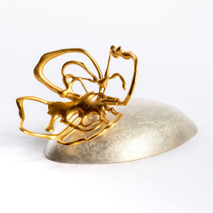 Perfume Container in Gilding Metal, Bronze and Silver