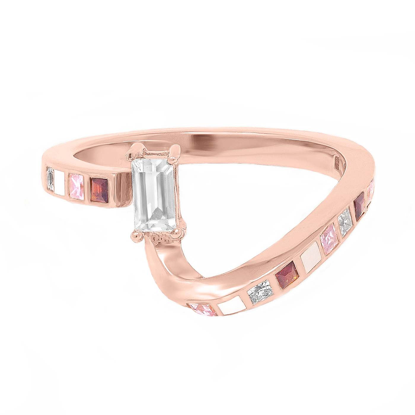 Alexi Ring in Yellow Gold Vermeil and Gemstones