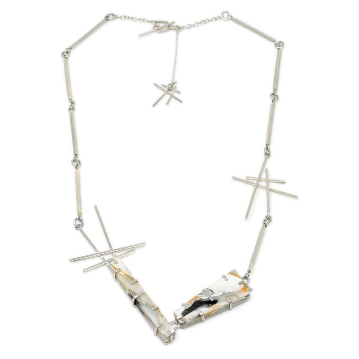 Legacy Neckpiece in Recycled Silver and Plastic