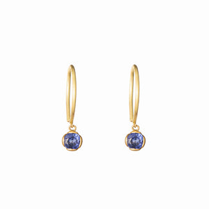 Blue Flora Earrings in 18ct Gold with Sapphires
