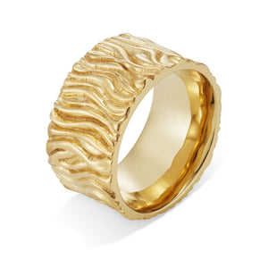 Cigar Ring in 18ct Gold-Plated Recycled Bronze