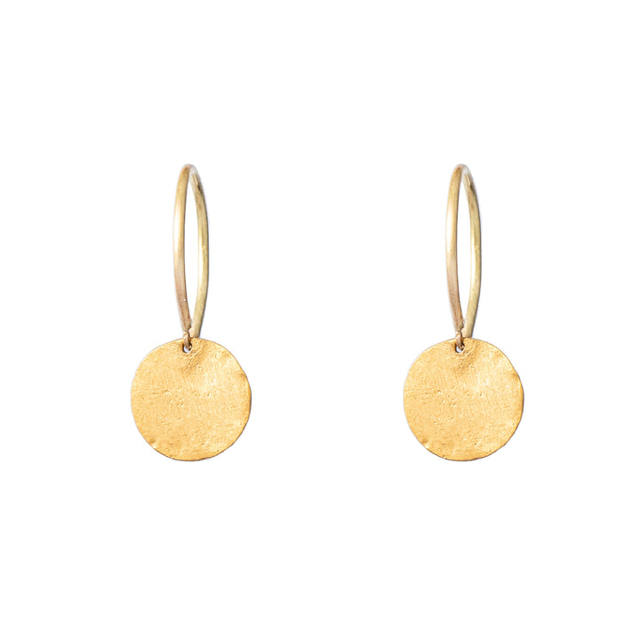 Alectrona Earrings in 24ct and 18ct Yellow Gold
