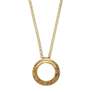 Infinity Necklace in Gold-Plated Bronze and Brass