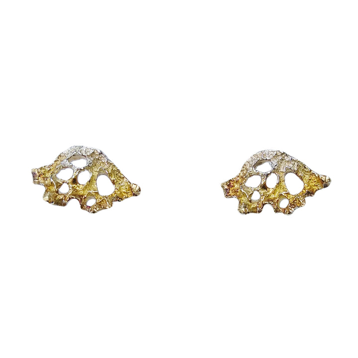 Gold-Plated Sterling Silver Triangular Earrings