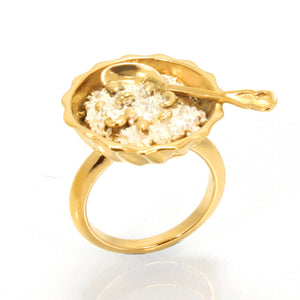 Museli Ring in 24ct Gold-Plated Sterling Silver