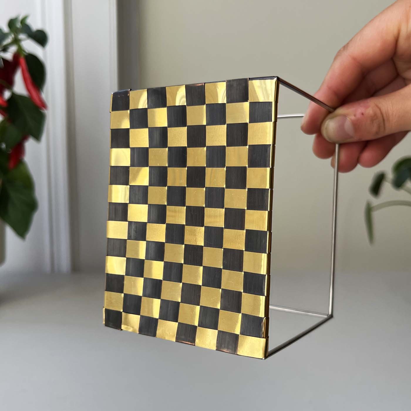 Little To Large Handwoven Brass and  Copper Forms