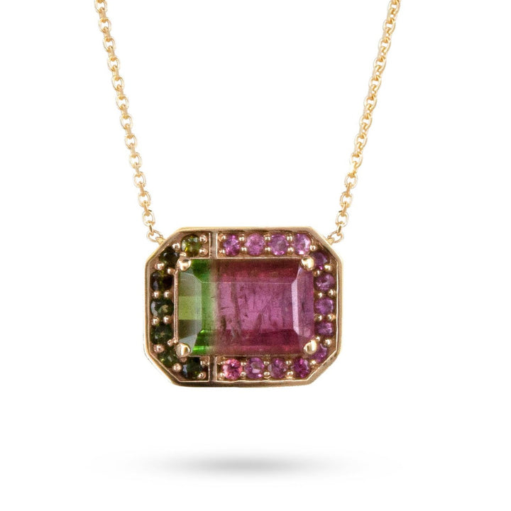 Watermelon Sugar Pendant in 14ct Yellow Gold