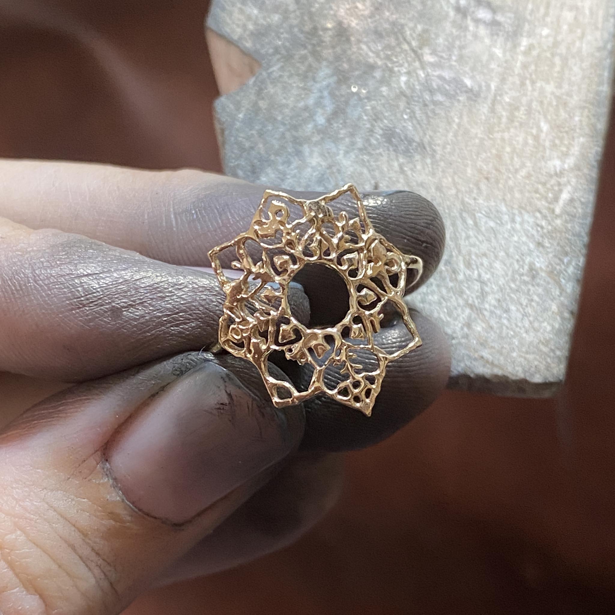 Full Bloom 9ct Recycled Gold Ring