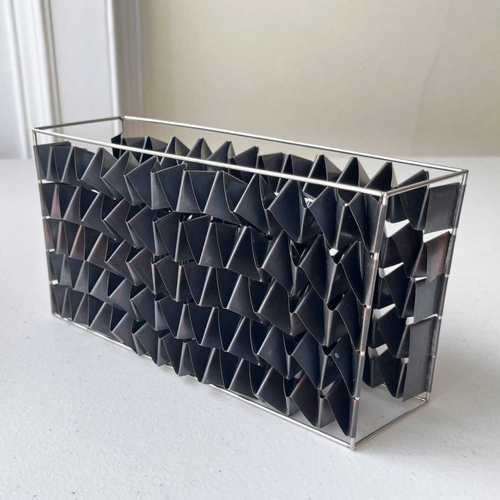 Cluster Sculptural Form in Oxidized Copper & Steel