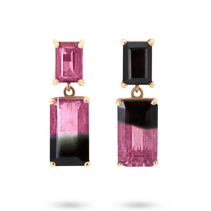 Watermelon Sugar Earrings with gemstones