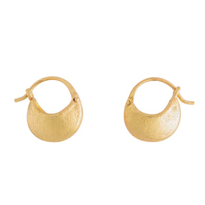 Pure Cradle Earrings Cast in 18ct Yellow Gold