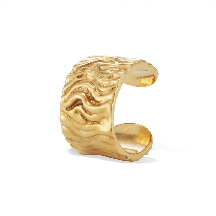 Yellow Gold-Plated Recycled Bronze Ear Cuff